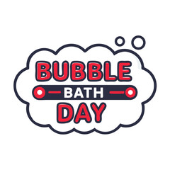 Bubble Bath Day Logo Icon