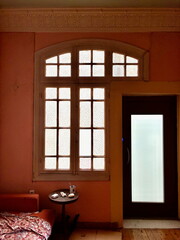 Window in an old house in Athens, Greece