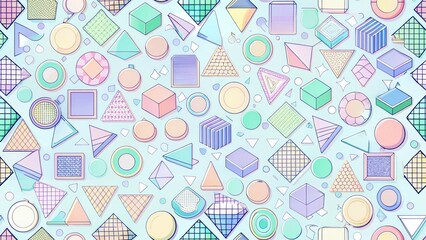 textured background with different geometric patterns	
