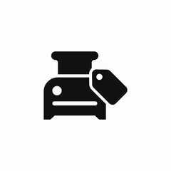 toaster price tag icon sign vector