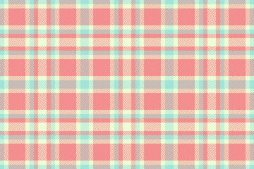 Pastel pink, mint green, and beige plaid pattern.  Perfect for textile design, wallpaper, or fashion projects.  A soft, delicate texture evokes feelings of comfort and spring.