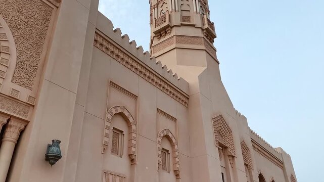 Seeb, Muscat, Oman 16 July 2024.The Jamea Sayyida Fatima bint Ali Al Said Mosque is a serene place of worship, showcasing Oman&rsquo;s rich Islamic heritage and elegant architecture.