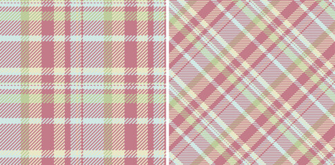 Pastel plaid patterns, a classic textile design. Ideal for fashion, backgrounds, or design projects needing a traditional yet soft, versatile aesthetic.