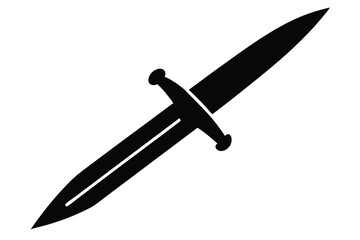 black dagger vector icon
