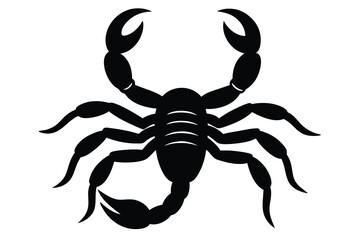 black scorpion vector icon