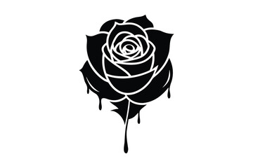 bloody rose vector icon © SreeBinodiny