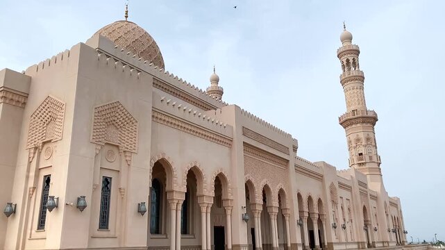 Seeb, Muscat, Oman 16 July 2024.The Jamea Sayyida Fatima bint Ali Al Said Mosque is a serene place of worship, showcasing Oman&rsquo;s rich Islamic heritage and elegant architecture.