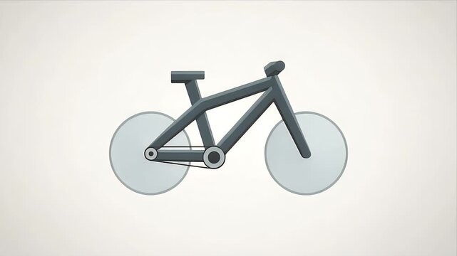 Static Illustration of a Modern BMX Bike Design