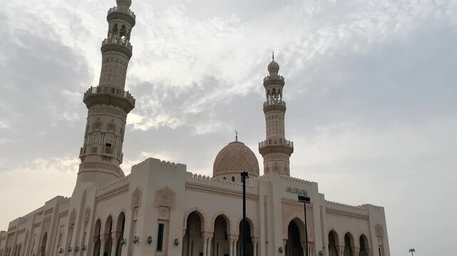 Seeb, Muscat, Oman 16 July 2024.The Jamea Sayyida Fatima bint Ali Al Said Mosque is a serene place of worship, showcasing Oman&rsquo;s rich Islamic heritage and elegant architecture.