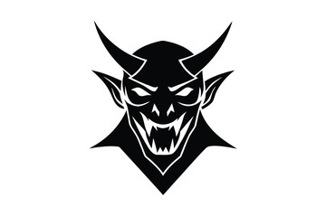 demon face vector icon