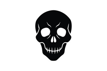 eerie skull vector icon