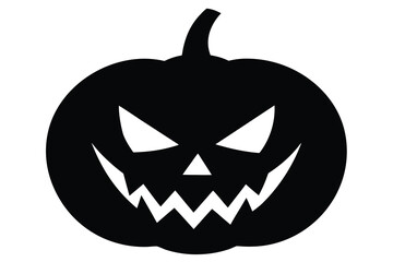 evil pumpkin vector icon