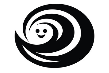 ghost swirl vector icon