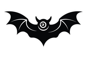Fototapeta premium haunted swirl bat vector icon
