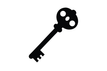 skeleton key vector icon