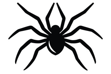 spider crawling vector icon
