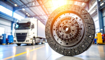 Truck clutch in a garage