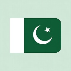 Celebrate Pakistan's vibrant culture and independence with this classic flag illustration for your next project