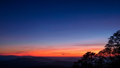 Fototapeta premium the gradual shift from dusk to night with the imperceptible deepening of colors in the sky