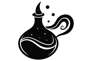 witch swirl potion vector icon