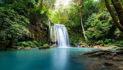 waterfall in the tropical forest