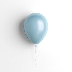Realistic Balloon Mockup with Clean White Background