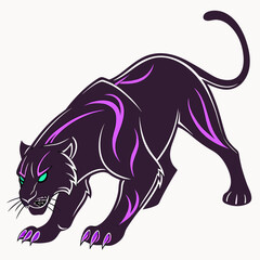 Obraz premium Charming raccoon portrait adorned with lush tropical foliage in a striking black and white artistic illustration