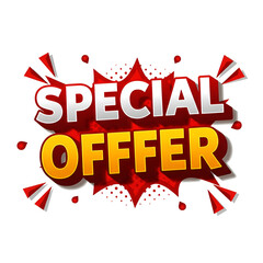 Special offer banner graphic for promotions & sales