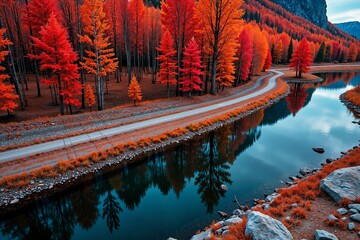 Fire Leaves River	
