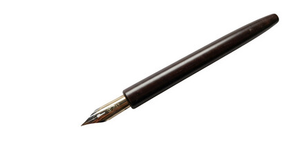 Calligraphy pen isolated on PNG background.