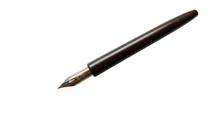 Calligraphy pen isolated on PNG background.