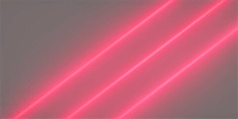 Neon red and pink light stripes glowing on abstract background with vibrant contrast