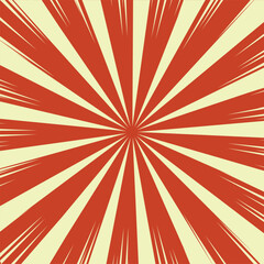 Exploding Red Rays Bursting From Center Concentric Lines Background new 2025 trendy burst comic style background