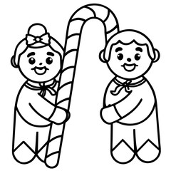 Romantic Candy Cane Duo