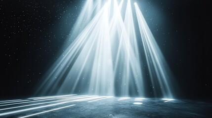 Light beams empty space