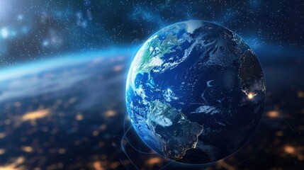 Naklejka premium Earth from space graphic design