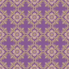 Vintage Thai pattern style texture for fabric and background, seamless pattern.