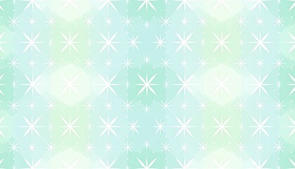 Geometric Star Pattern Background in Light Blue and White Seamless Design
