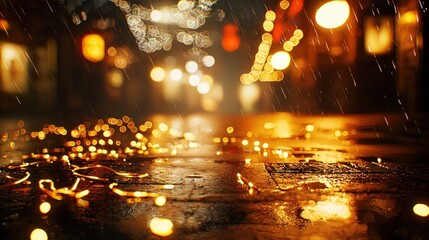 Obraz premium Night city lights background