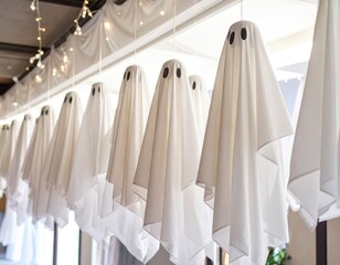 Hanging Ghost Decorations for Halloween