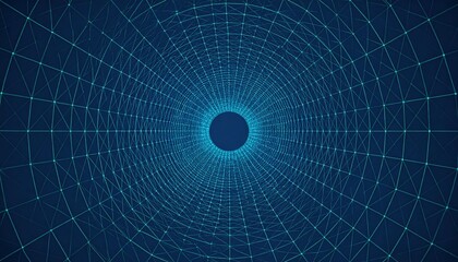 Fototapeta premium Abstract Glowing Tunnel Design