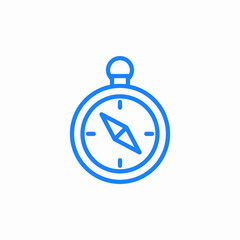 Obraz premium compass icon icon sign vector