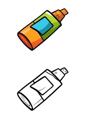 Colorful and Outline Marker Pens