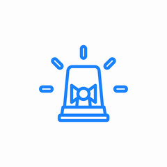 siren icon alarm icon sign vector