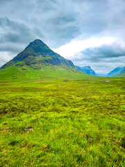 Obraz premium The Glen Coe Valley in Scotland Highlands