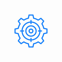 target gear icon sign vector
