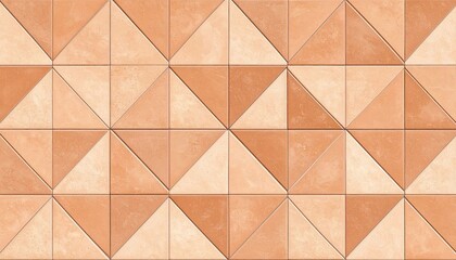 Beige Triangle Tile Pattern Design