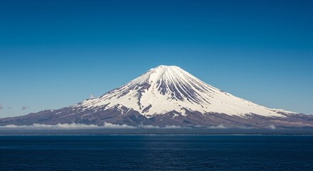 Fototapeta premium a large white snow covered mountain