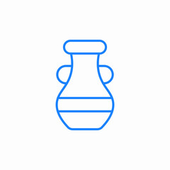 ceramic vase icon sign vector