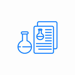 chemical analysis tools icon sign vector